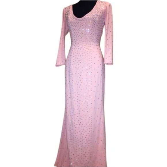 Wow Couture Luxurious Designer Swarovski Crystals Beaded Evening Prom Gown Dress - Picture 9 of 16